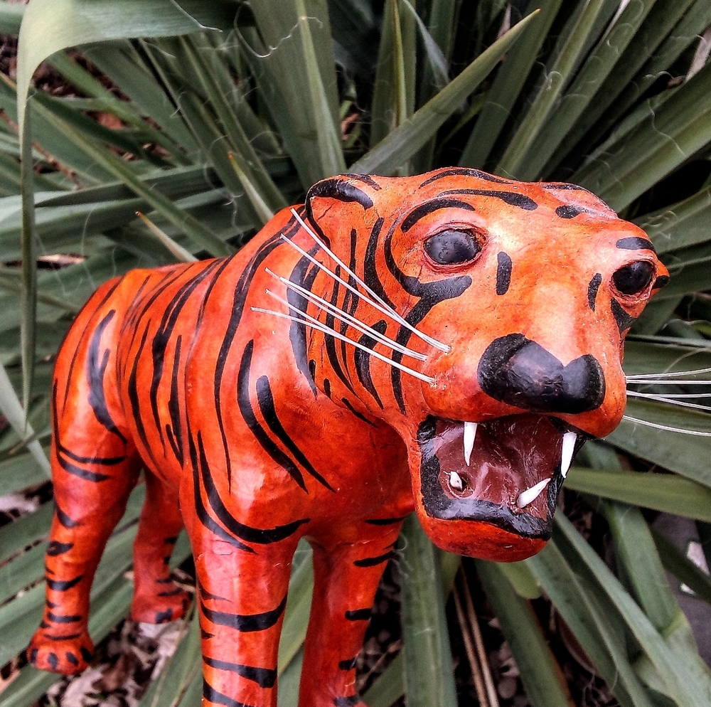 Vintage Tiger Sculpture